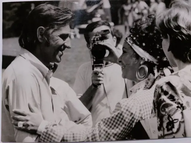 Elizabet Tejlor i reditelj Stipe Delić, Pega Popović iza kamere na Žabljaku