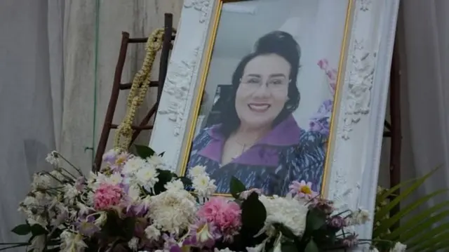 ภาพนางอนงค์ มิตรจันทร์ ในงานศพ