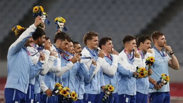 El equipo de rugby 7 de Argentina