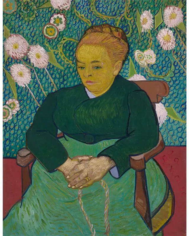 Obra 'La Berceuse', de 1889, retratando a esposa de Roulin