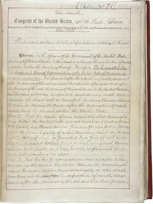 Ley de Exclusión de Chinos