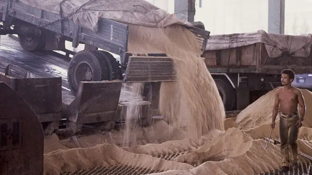 A sugar mill in Cuba