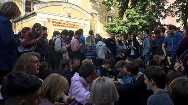 Сидячая забастовка у Мосгоризбиркома