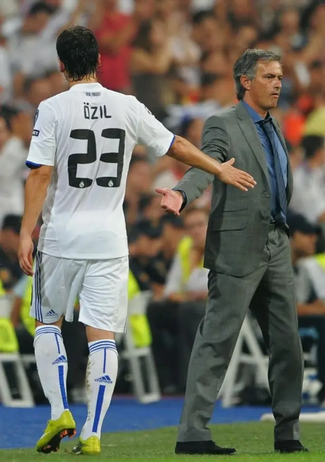 Mesut Özil ve Jose Mourinho