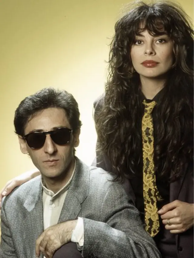 مثل باتياتو والمغنية أليس إيطاليا في مسابقة اليوروفيشن في عام 1984