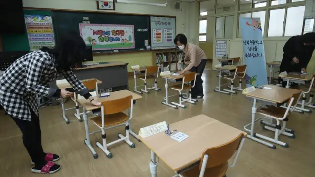 지난주 고3에 이어 오는 27일에는 고등학교 2학년과 중학교 3학년, 초1~2학년, 유치원생의 등교 수업이 시작된다