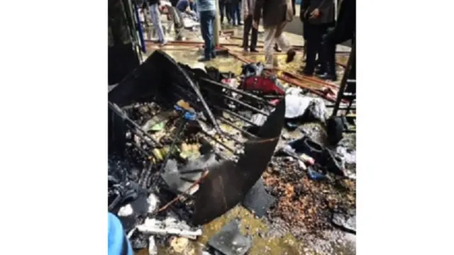 آثار الحريق