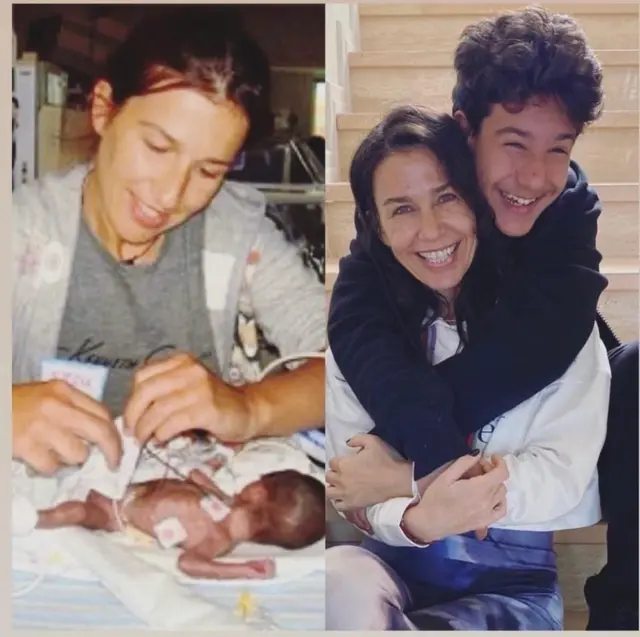 İnci Candemir ve oğlu