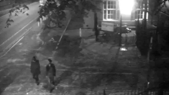 CCTV footage showed in court sees Blake walking with Mr Carreno along South Parks Road