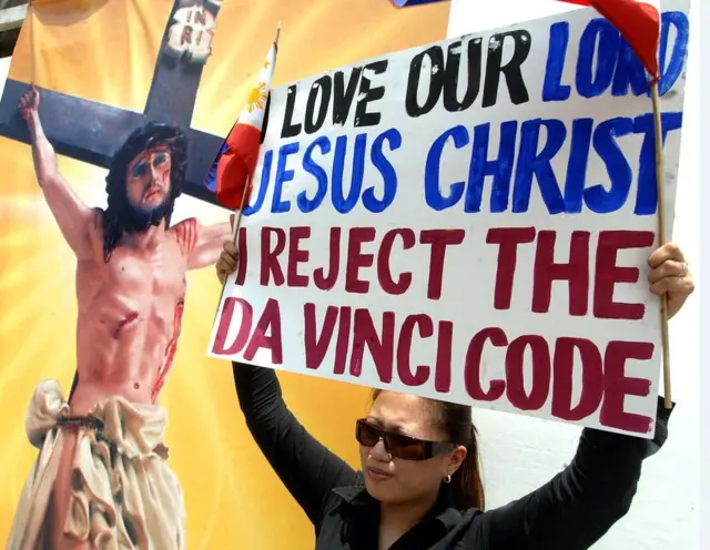 Демонстрация в столице Филиппин Маниле против фильма "Код да Винчи". 19 мая 2006 года