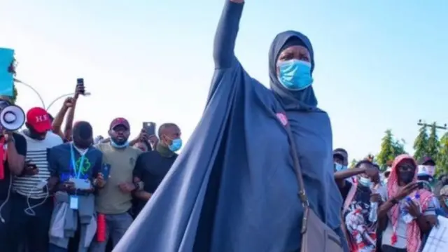 Nigerian activist and co-convener of di Bring Back Our Girl campaign Aisha Yesufu