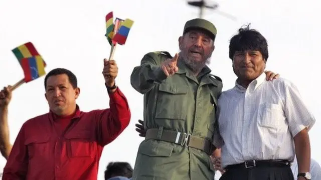 Chávez, Fidel e Morales