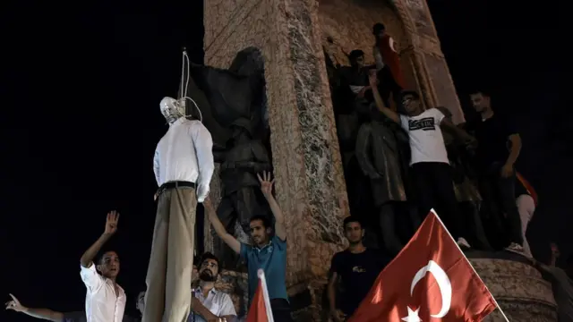 Darbe karşıtı eylemler.