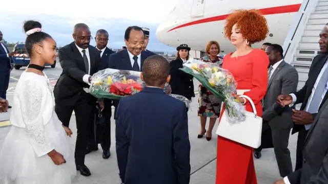 President Biya dey arrive Global Fund refill conference