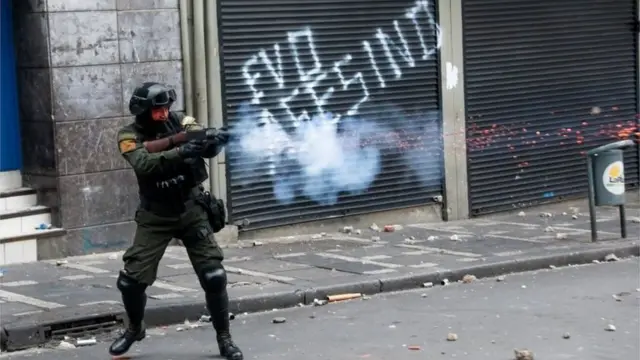 Enfrentamientos en La Paz
