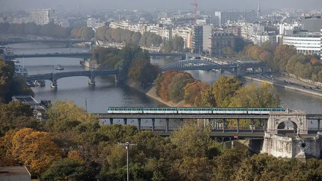 Los puentes de París vistos desde la Torre Eiffel