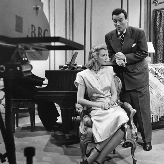 Actores en la TV en la BBC, 1947