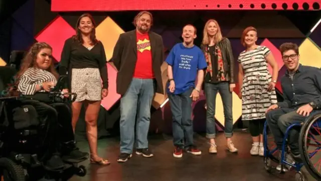 Invitados al evento de la BBC Ouch's en el Festival Fringe de Edimburgo.