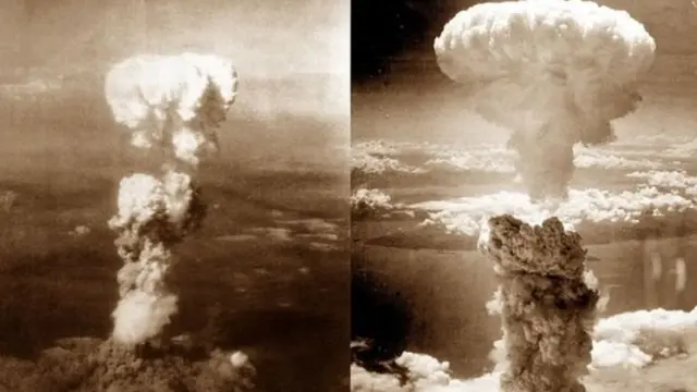 Bom atom di Hiroshima dan Nagasaki dijatuhkan Amerika pada Agustus 1945.