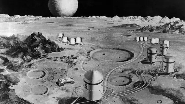 Возможно, в будущем человеческая активность на Луне будет выглядеть так