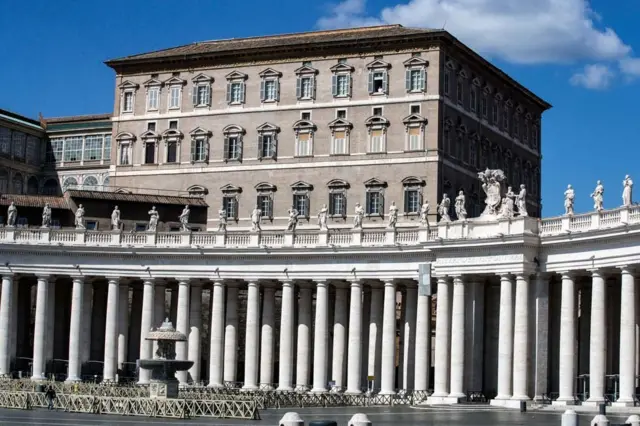 Pope Francis delivers his blessing