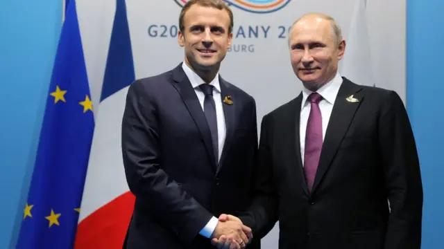 Президент Макрон уже встречался и с Путиным, и с Трампом