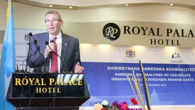 Peter de Clercq, ku xigeenka wakiilka Qaramada Midoobay ee arrimaha Soomaaliya