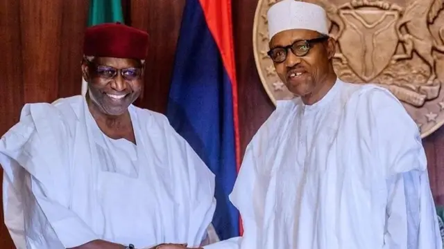 Abba Kyari tare da Buhari