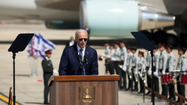جو بايدن أكد حرص بلاده على أمن إسرائيل لدى وصوله لتل أبيب