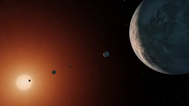 Ilustración de TRAPPIST-1. Foto: NASA/JPL-Caltech.