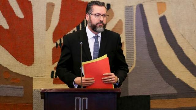 O ministro Ernesto Araújo