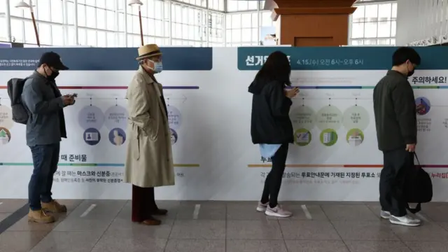 दक्षिण कोरिया में वोटिंग