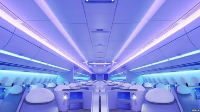 Airbus A350 XWB airspace cabin concept