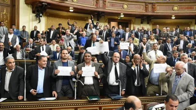 بعض أعضاء مجلس النواب المصري رفضوا الاتفاق