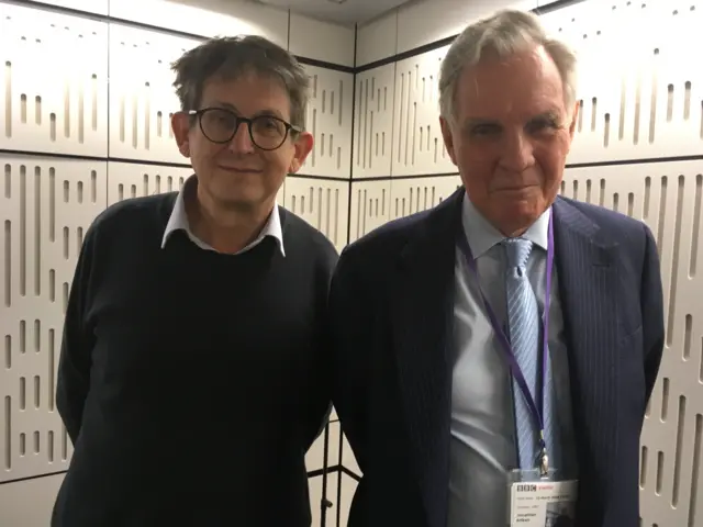 ALAN RUSBRIDGER e o reverendo britânico Jonathan Aitken