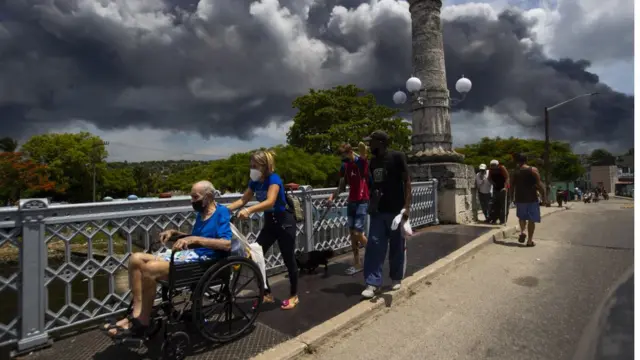 fuego en Cuba