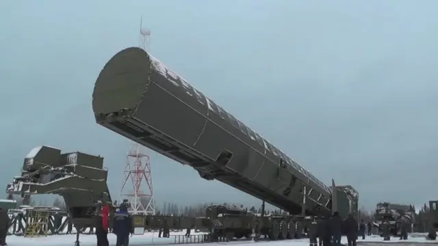 A frame grab take from a handout video footage provided by official website of Russian President kremlin.ru