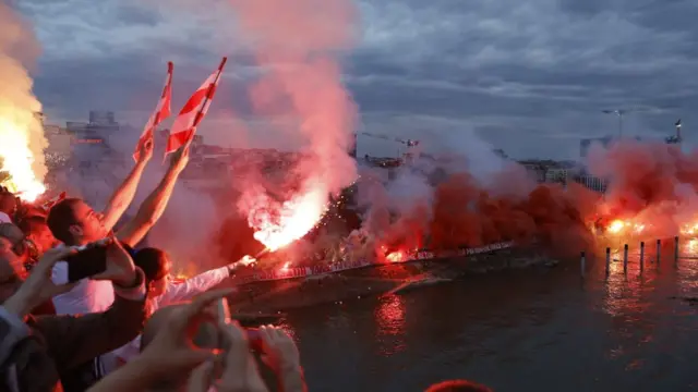 Crvena zvezda, proslava titule, navijači Zvezde, Delije