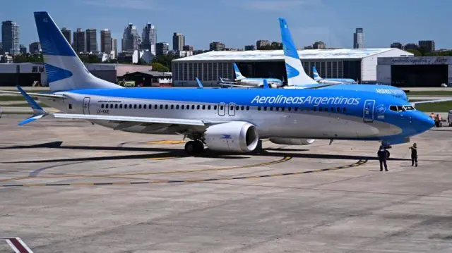 Avião da Aerolíneas Argentinas