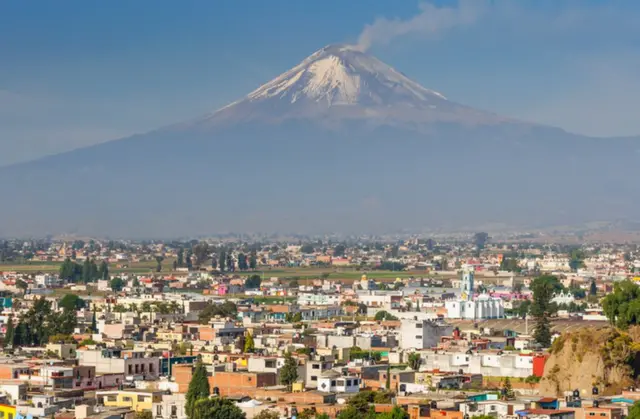 El volcán Popocatépetl.