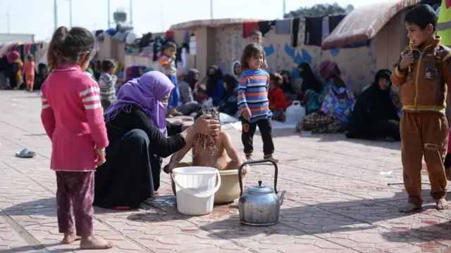 Erbil yakınlarındaki Debaga Mülteci Kampı
