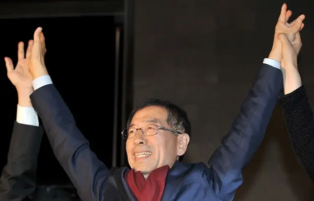 2011년 보궐선거에서 승리한 박원순