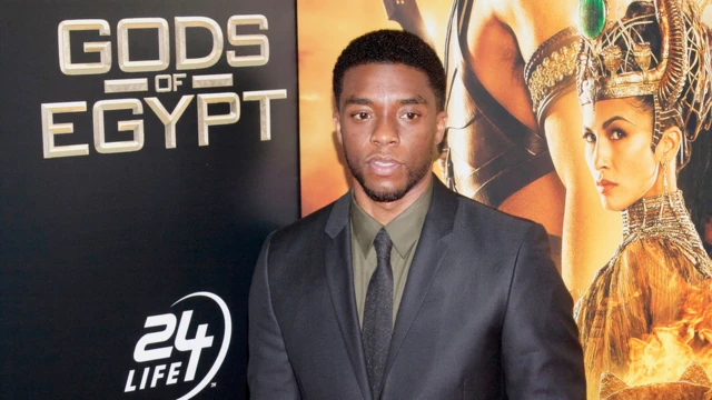 Chadwick Boseman promoting Gods of Egypt