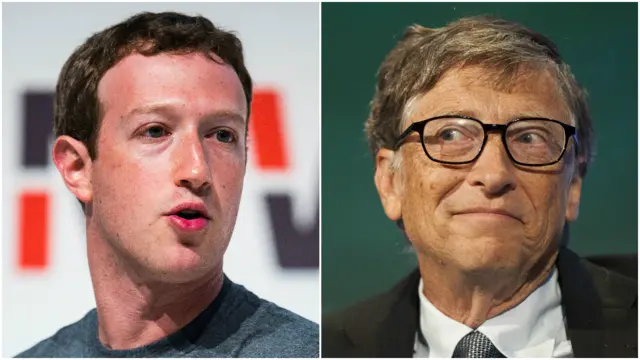 Mark Zuckerberg y Bill Gates
