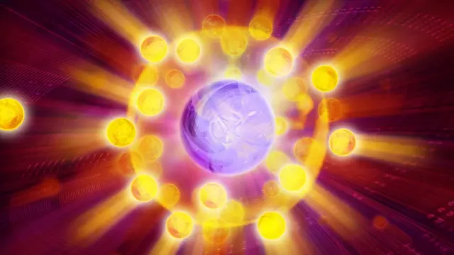 Ilustración de cuasipartícula