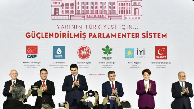 Altı muhalefet partisinin hazırladığı güçlendirilmiş parlamenter sistem önerisine ilişkin uzlaşma metni, liderlerin ve davetlilerin katıldığı törenle kamuoyuna açıklandı. Peki güçlendirilmiş parlamenter sistem neleri içeriyor? Ayşe Sayın'ın haberi.