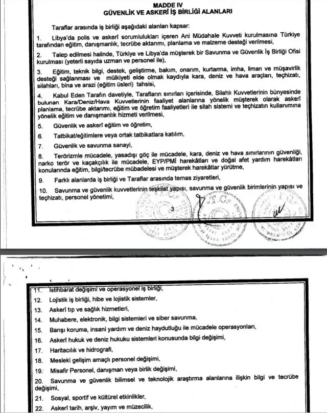 Libya ile mutabakat muhtırası