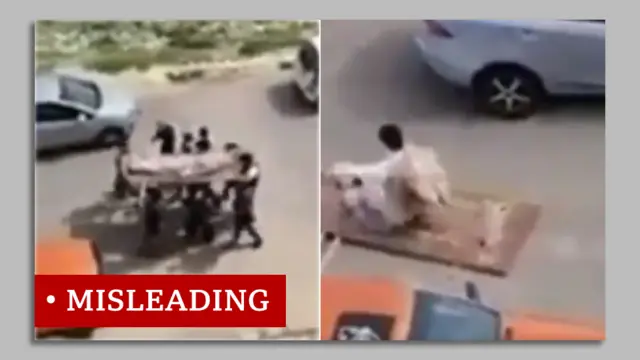 जॉर्डन में 'फर्जी जनाजे' का एक वीडियो गज़ा का बताकर सोशल मीडिया पर खूब शेयर किया गया