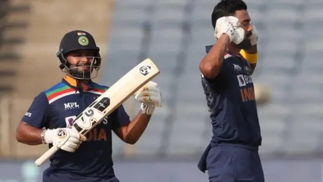 રિષભ પંતે 40 બૉલમાં 77 રનની સ્ફોટક ઇનિંગ રમી હતી.