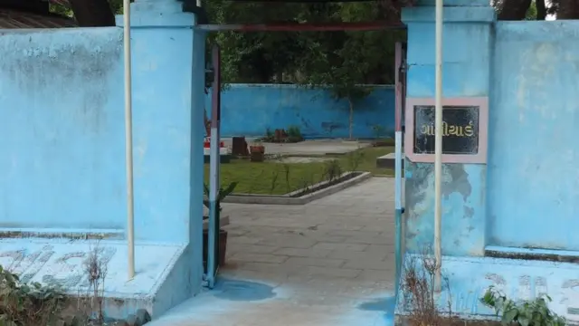 સાબરમતી જેલમાં આવેલા ગાંધીયાર્ડની તસવીર